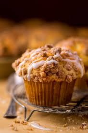 Bakery Style Coffee Cake Muffins With Vanilla Glaze Recipe Coffee Cake Muffins Coffee Cake Savoury Cake