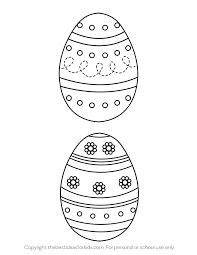 The template here presents a fun and pretty picture with its flock of big bright flowers, stars and other cute patterns. Easter Egg Template The Best Ideas For Kids