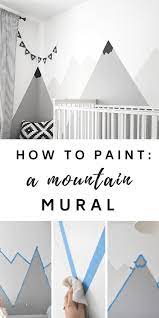 Mountains wall murals bring the action. How To Paint A Diy Nursery Mountain Mural No Art Skills Required