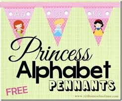 Frozen alphabet cards from totschooling. Free Princess Alphabet Pennants Instant Download