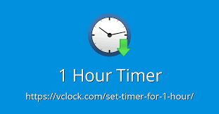Set timer for 1 hour. 1 Hour Timer Online Timer Countdown