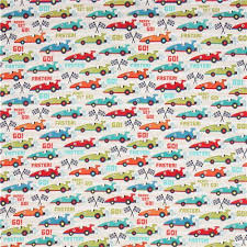 Tissu De Garcon Blanc Michael Miller Voitures Course Faster Tissus Pour Garcons Tissus Michael Miller Tissu Michael Miller Tissu
