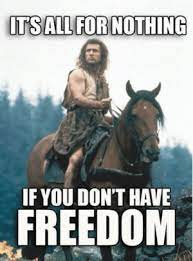 I do not own anything. New Braveheart Freedom Meme Memes Mel Gibson Memes William Wallace Memes Gif Memes