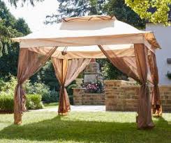 Wilson Fisher Tan Pop Up Canopy With Netting 11 X 11 Big Lots Gazebo Big Lots Pop Up Canopy Tent Diy Outdoor Lighting