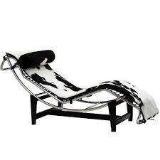 Amazon Com East End Imports Eei130blp Le Corbusier Chaise Lounge Chair In White And Black Pony Hide Eei130blp Furniture Chaise Lounge Chair Modway Furniture
