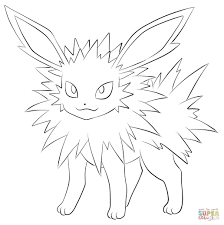 Pokemon Coloring Pages Jolteon From The Thousands Of Images On The Internet Concerning Poke Pokemon Coloring Pages Cartoon Coloring Pages Free Coloring Pages