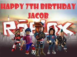 Roblox Paper Birthday Banner 3ft X 5ft Etsy Happy Birthday Banners Birthday Banner Happy 7th Birthday