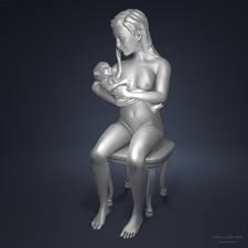 Mother and her baby for 3D Print by gustavo_belemmi | 3DOcean