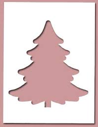 Christmas Tree Stencil 03 Christmas Tree Stencil Christmas Stencils Tree Stencil