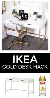 Makeup Ideas 2017 2018 How To Create A White And Gold Desk For Under 200 From Ikea In Five Simple Eas Https Fl Ikea Schreibtisch Ikea Ideen Zuhause