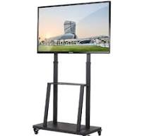 ‫حامل تلفزيون بعجلات: عربة تلفزيون متنقلة مع حامل لشاشات LCD مسطحة مقاس  32-80 بوصة LED LCD منحنية مسطحة وعربة تلفزيون أرضية محمولة ورف شاشة تلفزيون  ...‬‎