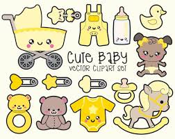 Premium Vector Clipart Kawaii Baby Clipart Kawaii Baby Etsy In 2021 Baby Clip Art Kawaii Clipart Clip Art