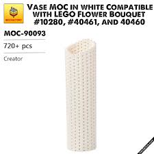 The flower bouquet is beautiful. Moc 90093 Vase Moc In White Compatible With Moc Flower Bouquet 10280 40461 And 40460 Creator Moc Factory Lepin World