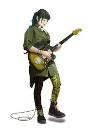 Rock N Roll Girl Playing Guitar Guitar Illustration Female Guitarist Digital Art Girl