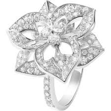 Boucheron Pensee De Diamants 18ct White Gold And Diamond Medium Ring Pink Sapphire Jewelry White Gold Jewelry Titanium Jewelry