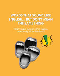 🌴☀️🎭 Not all friends are real... especially in Spanish! 😅 📌 Save this  post so they don't fool you again! 💬 Have you ever been caught by a false  friend? Tell us