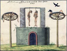 Also called a catherine wheel, a breaking wheel is often depicted in images of medieval torture and execution, as well as depictions of st. Archaeology Art On Twitter Execution Of An Offender Maybe A Woman Accused Of Witchcraft By The Breaking Wheel Also Known As The Catherine Wheel Or Simply The Wheel A Torture Method Used