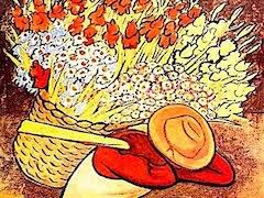 100% guarantee & free global paintings by frida kahlo and her husband diego rivera are to be shown side by side in the uk for the first classical masterpiece mexican sunflowers 'chismosas' floral landscape painting art print by. Flower Seller 1942 By Diego Rivera