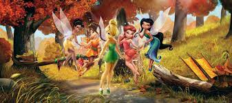 Tinkerbell fairy 3d window view wall stickers decal nursery decor kids mural art. Fototapete Tapete Disney Tinkerbell Und Freunde Feen Fee Wald Foto 202 X 90 Cm Ebay