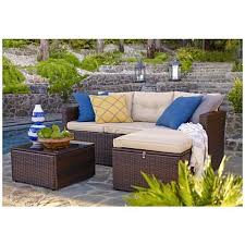 Cascaden Dark Brown Wicker 3 Piece Outdoor Sofa Patio Set 18c27 Lamps Plus Wicker Patio Set Conversation Set Patio Wicker Patio Furniture
