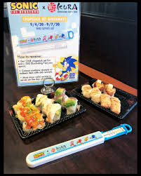 I see many people do, here, putting the here and they somehow do this. Kura Revolving Sushi Bar Get Ready Sonic The Hedgehog X Kura Sushi Chopstick Set Giveaway Will Be Available Starting 9 4 Fri Till 9 7 Mon Rules Apply Get One Chopstick Set