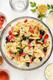 Ensuring your pasta salad is chilled for at least 4 hours will produce the best results. Bow Tie Pasta Salad With Summer Vegetables Recipe Girl