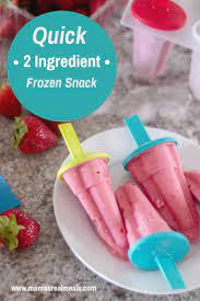 2 Ingredient Healthy Yogurt Snack For Kids Mama S Real Meals Recipe Yogurt Snacks Healthy Yogurt Snacks Healthy Yogurt