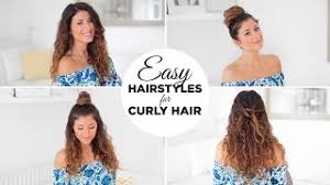 We've assembled here are 15 easy hairstyles for short curly hair which anyone can try, regardless of skill level. 3 Easy Hairstyles For Curly Hair Youtube