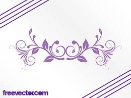 Patterns, borders, frames, corners, floral ornaments, etc. Purple Floral Swirl Vector Vector Art Graphics Freevector Com