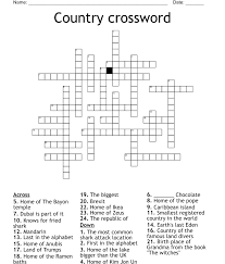 Many countries in europe have seven letters in their names. Country Crossword Wordmint