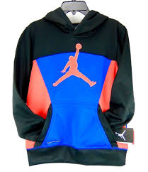 Air Jordan Hoodie Black And Red Boys Nike Air Jordan Therma Fit Hoodie Sweatshirt Blue Red Black Size M 10 12 Nike Hoodie Everyday Hoodies Workout Hoodie Sweatshirts
