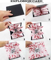 This conjures up feelings of your history together and scores you points for remembering details of your past. Valentine S Day Explosion Card Cards Handmade Simple Cards Card Craft