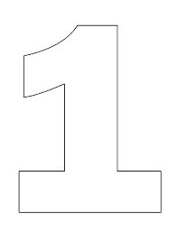 Picture Of Number One Coloring Page Netart Molde Numero 1 Moldes Em Eva Molde De Numeros