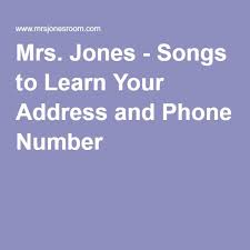 Songs To Learn Your Address And Phone Number How To Memorize Things Singing Lessons For Kids Songs