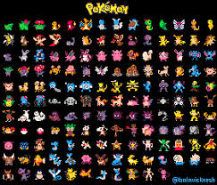 Oc All 151 Gen 1 Pokemon Pixel Art Pixelart Pixel Art Pokemon Pixel Art Minecraft Pixel Art