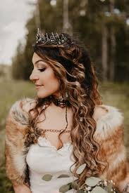 Viking Wedding Hairstyles Gorgeous Viking Bride Hair And Makeup In 2019 Nordic Wedding Nordic Wedding Viking Wedding Viking Wedding Dress