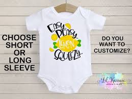 easy peasy lemon squeezy onesie cute baby onesie funny baby onesie lemon onesie reveal onesie easy peasy onesie baby shower gift