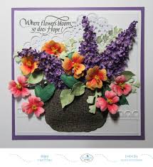 Another Card Using Some Of Susan S New Garden Notes Die Sets From Elizabeth Craft Designs One Of The Question Card Making Flowers Flower Cards Paper Flowers