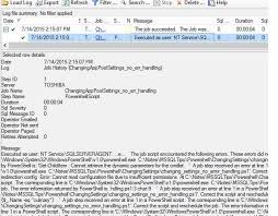 Sql Server Agent Error Logging For Powershell Job Steps Sql Server Job How To Apply