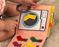 Personalized Montessori Baby Toy and Sensory Felt Book, Educational Quiet  Book for Kids Over 5 Months, A Unique Handmade Gift,busy Book
