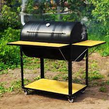 old rusty barrel no it s a new awesome grill for bbq video barbecue design bbq grill design diy barbecue
