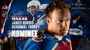 Avalanche Defenseman Cale Makar Nominated for James Norris Memorial Trophy 