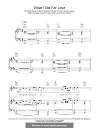 David Guetta Emeli Sande What I Did For Love What I Did For Love Feat Emeli Sande Music I Love Sheet Music Emeli Sande Sheet Music Love