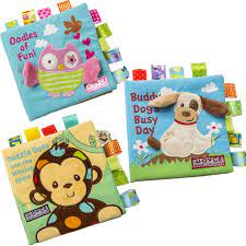 Baby Toys Baby Book Cloth Baby English Educational Infant Rustling Toys Learning Animal Baby