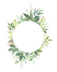Green Leaves Frames Foliage Clipart Greenery Wedding Etsy Frame Clipart Clip Art Etsy Branding