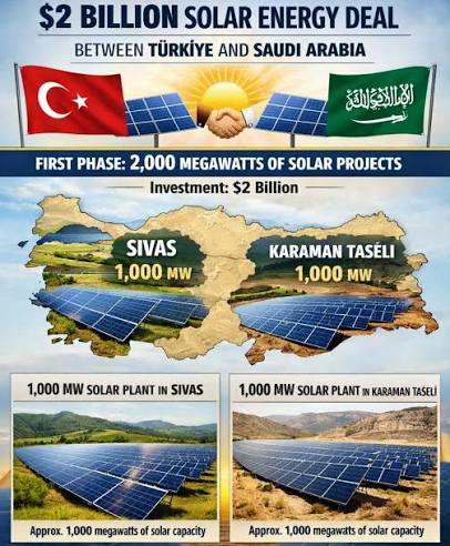 A $2 billion solar energy agreement has been established ...