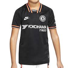 Camisetas chelsea y amplia gama de productos 100% oficiales para los fans del chelsea. Camiseta Nino Nike 3a Chelsea 19 20 Negra Futbolmaniakids