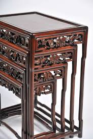 Nest Of Four 19th Century Chinese Hardwood Tables Hardwood Table Hardwood Hardwood Coffee Tables