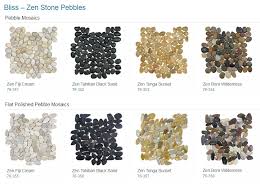 Bliss zen flat pebble mosaics by anatolia. Bliss Zen Pebble Mosaics Backsplash Tile