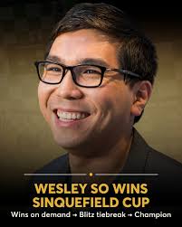 It appears Wesley So is in form, beats world champ.
